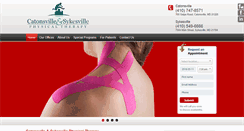 Desktop Screenshot of catonsvillephysicaltherapy.com